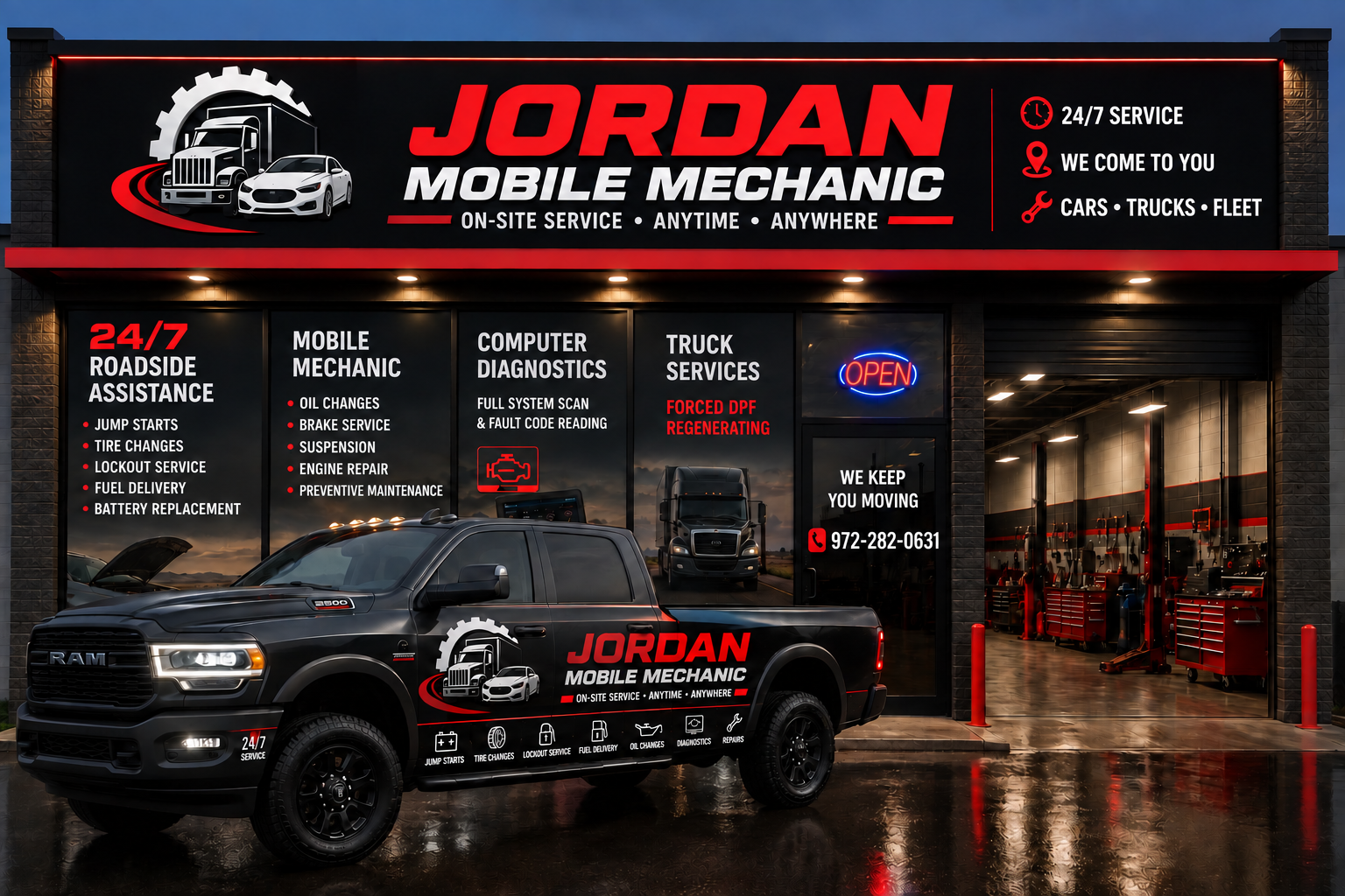 Jordan Mobile Mechanic 24/7 roadside and mobile mechanic service
